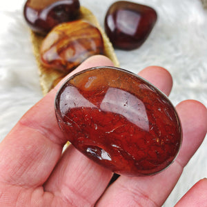 Carnelian Palm Stone (45) - The Bead N Crystal & Enclave Gems