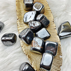 Hematite Tumbled Stones (59) - The Bead N Crystal & Enclave Gems