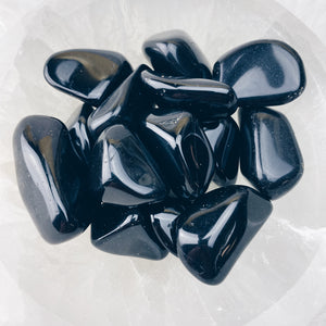 Black Tourmaline Tumbled Stone - The Bead N Crystal & Enclave Gems