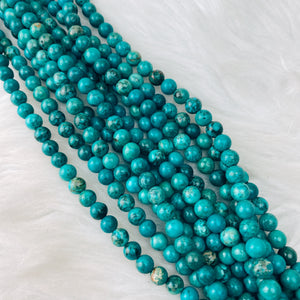 Turquoise (Hubei) 6 mm - The Bead N Crystal & Enclave Gems