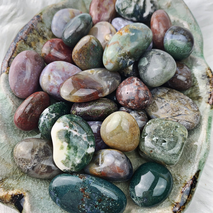 Ocean Jasper Tumbled Stones (set of 3) (928)