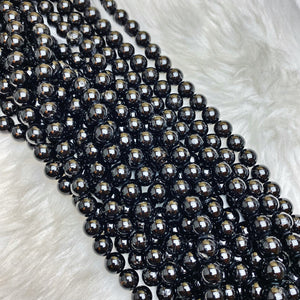Black Tourmaline 10 mm - The Bead N Crystal & Enclave Gems