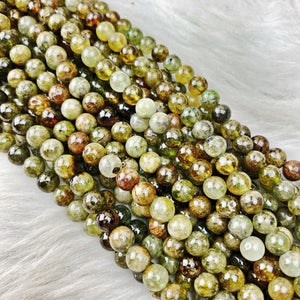 Garnet (Green) 6 mm - The Bead N Crystal & Enclave Gems