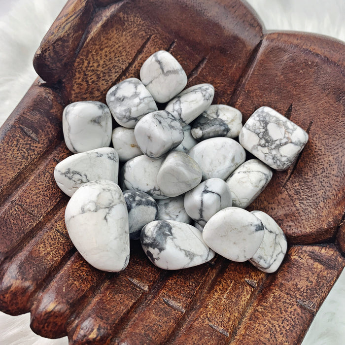 Howlite Tumbled Stones (Set of 3) (827)