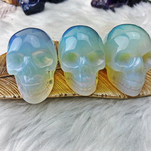 Opalite Skull - Creepy! - The Bead N Crystal & Enclave Gems