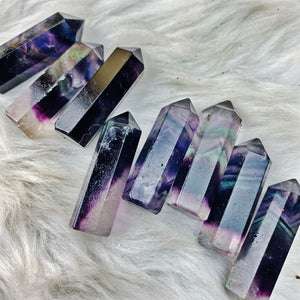 Fluorite - CUTEST Bite-sized Towers - The Bead N Crystal & Enclave Gems