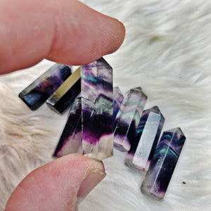 Fluorite - CUTEST Bite-sized Towers - The Bead N Crystal & Enclave Gems