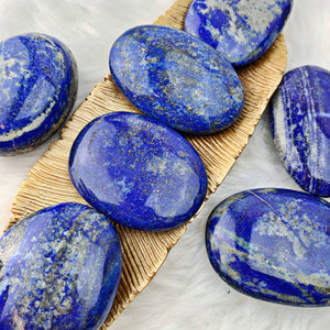 Lapis Lazuli Palm Stone (891) - The Bead Shoppe