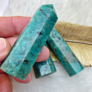 Amazonite Tower - Stunning Color! - The Bead N Crystal & Enclave Gems